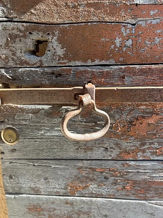 The door and its old knocker